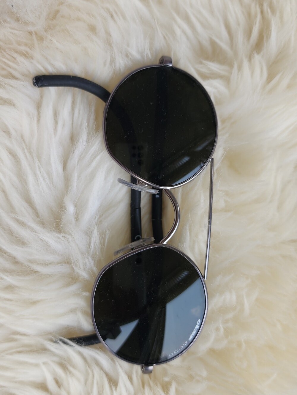 Cebe Round Black Lens Sunglasses